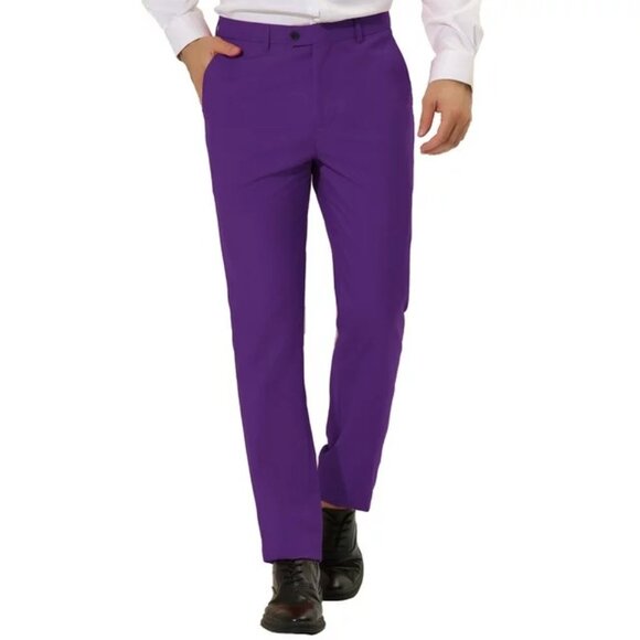Lucci Pants Nwt Lucci Italiana Collezione Mens Purple Dress Pants
